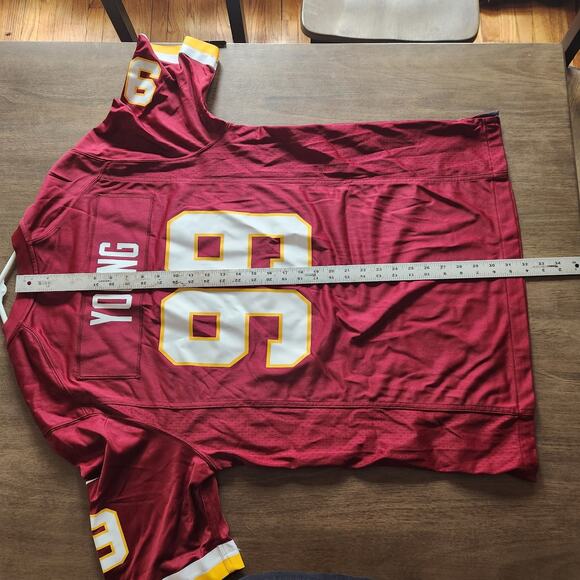 2017-18 Mens Washington Redskins Chase Young #99 On Field Maroon Jersey Nike L - Picture 10 of 13